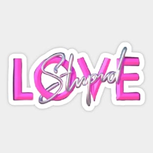 Bold writing  love sticker Sticker